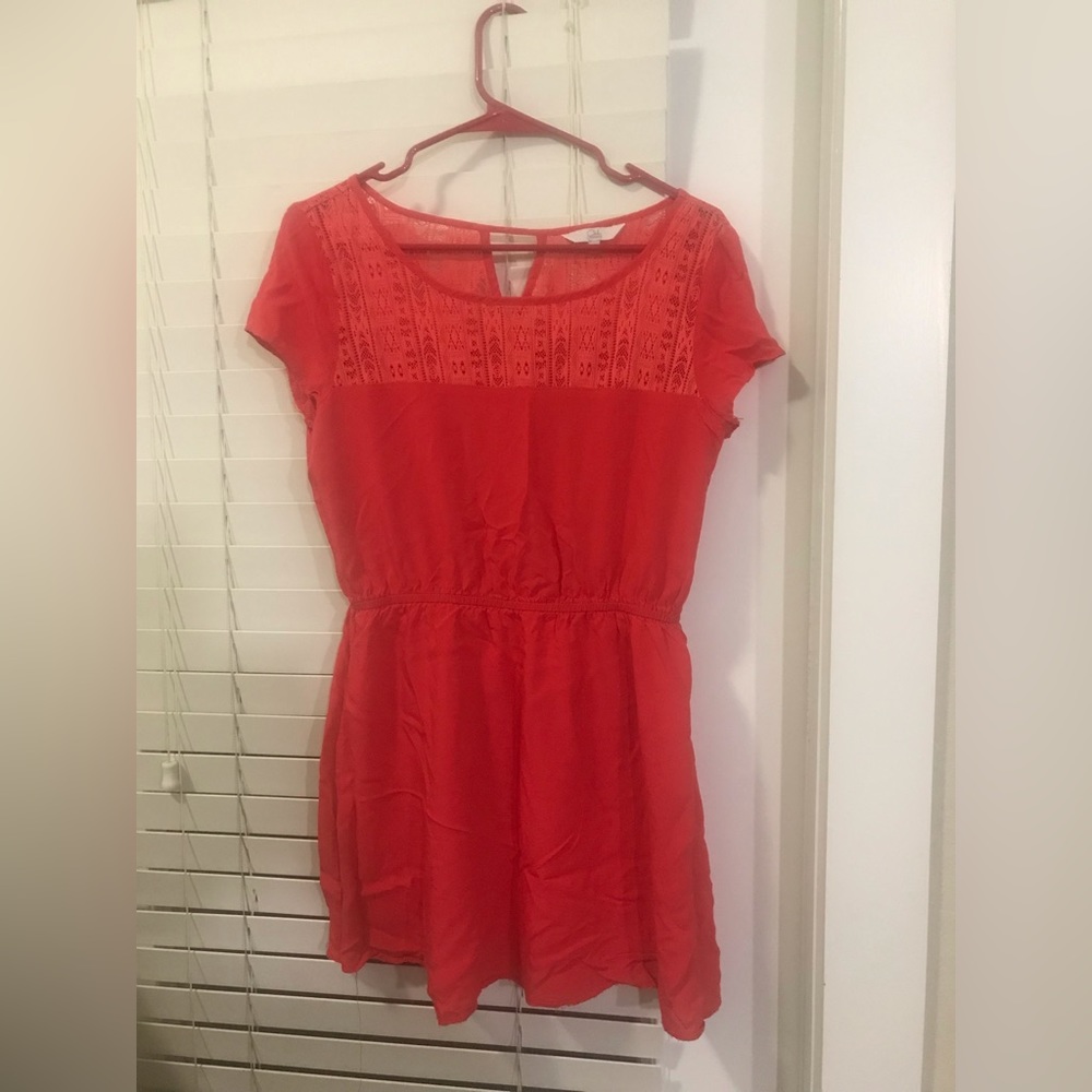 Blouse dress in red L